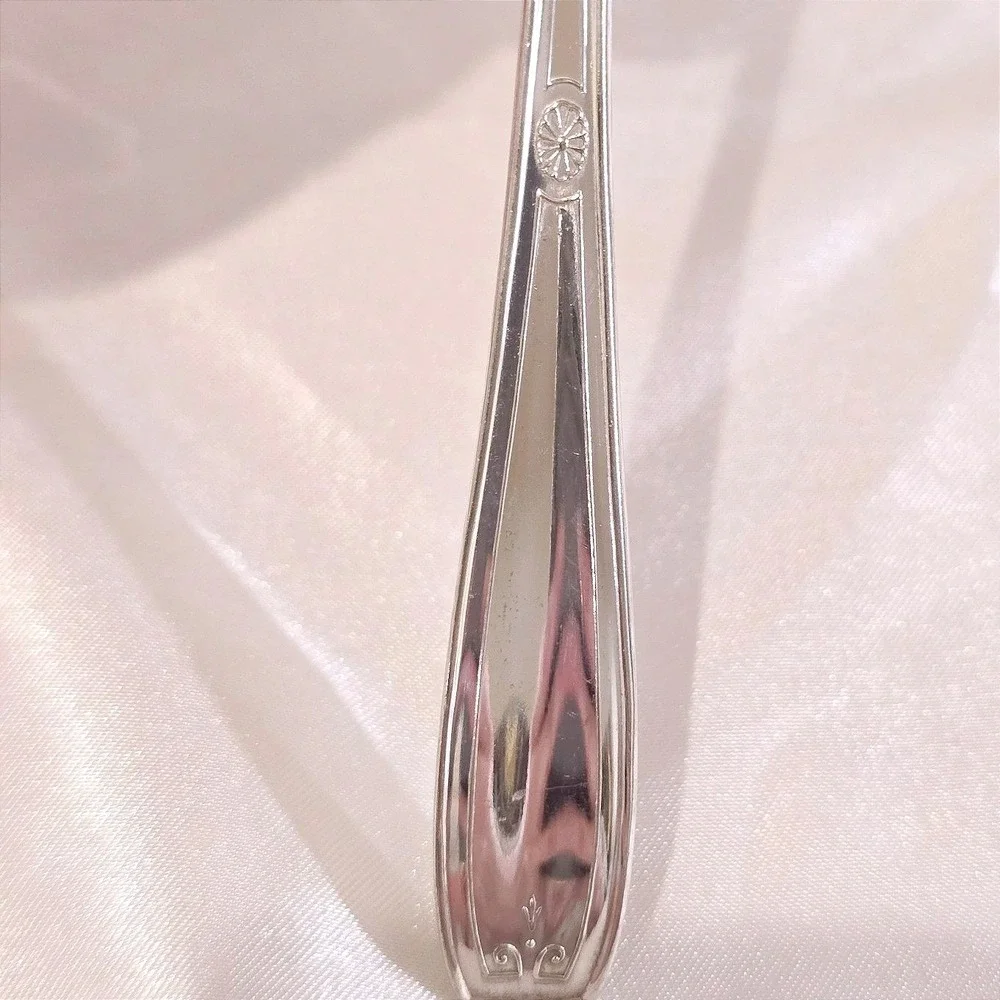Vintage 1940 National Silver Co Intermezzo XTRA Plate 9 Iced Tea Spoons Lot
